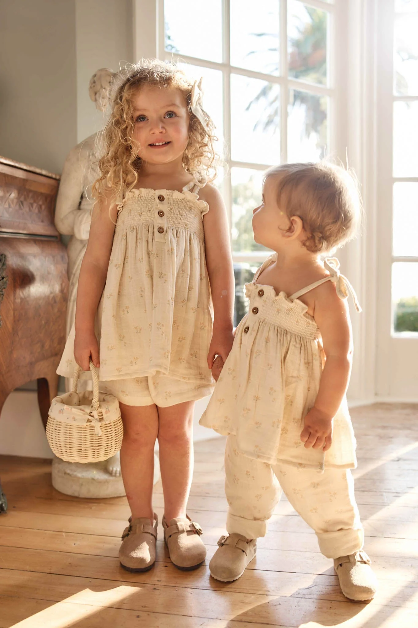 Organic Cotton Muslin Elodie Short - Pauline Chamomile - Image 3