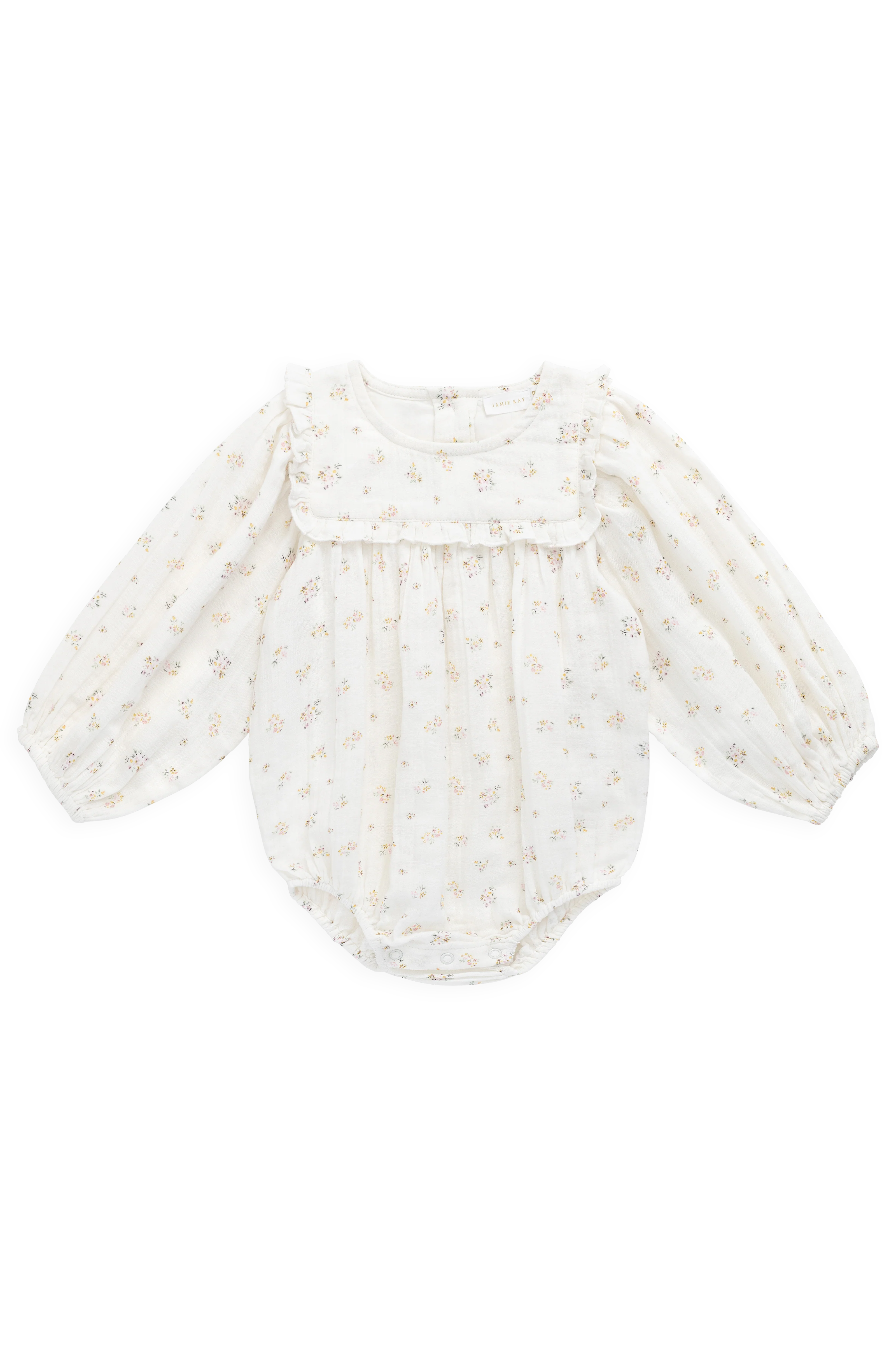 Organic Cotton Muslin Frances Playsuit-Ayla Whisper - Image 2