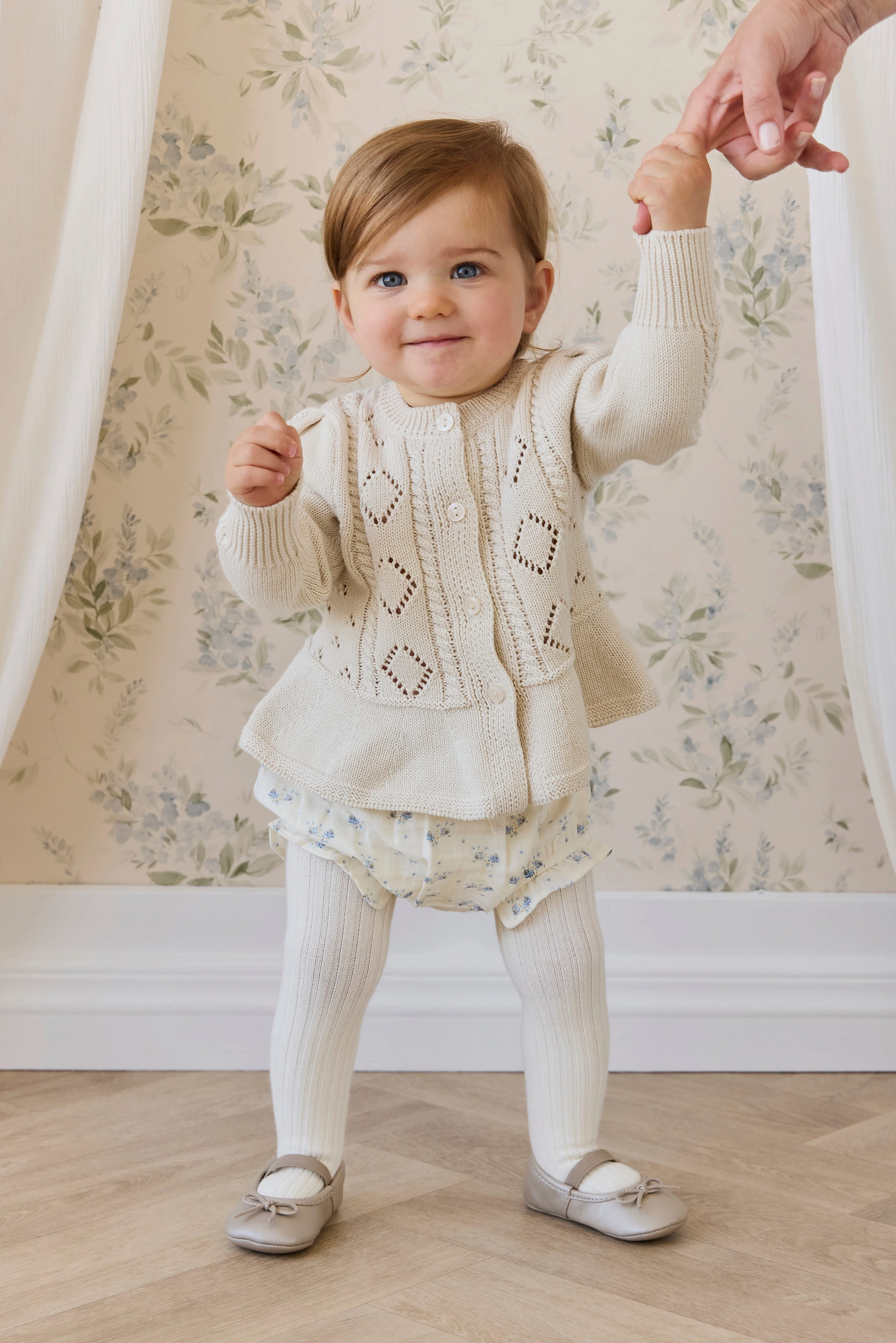 Organic Cotton Muslin Frill Bloomer-Molly Blue - Image 6