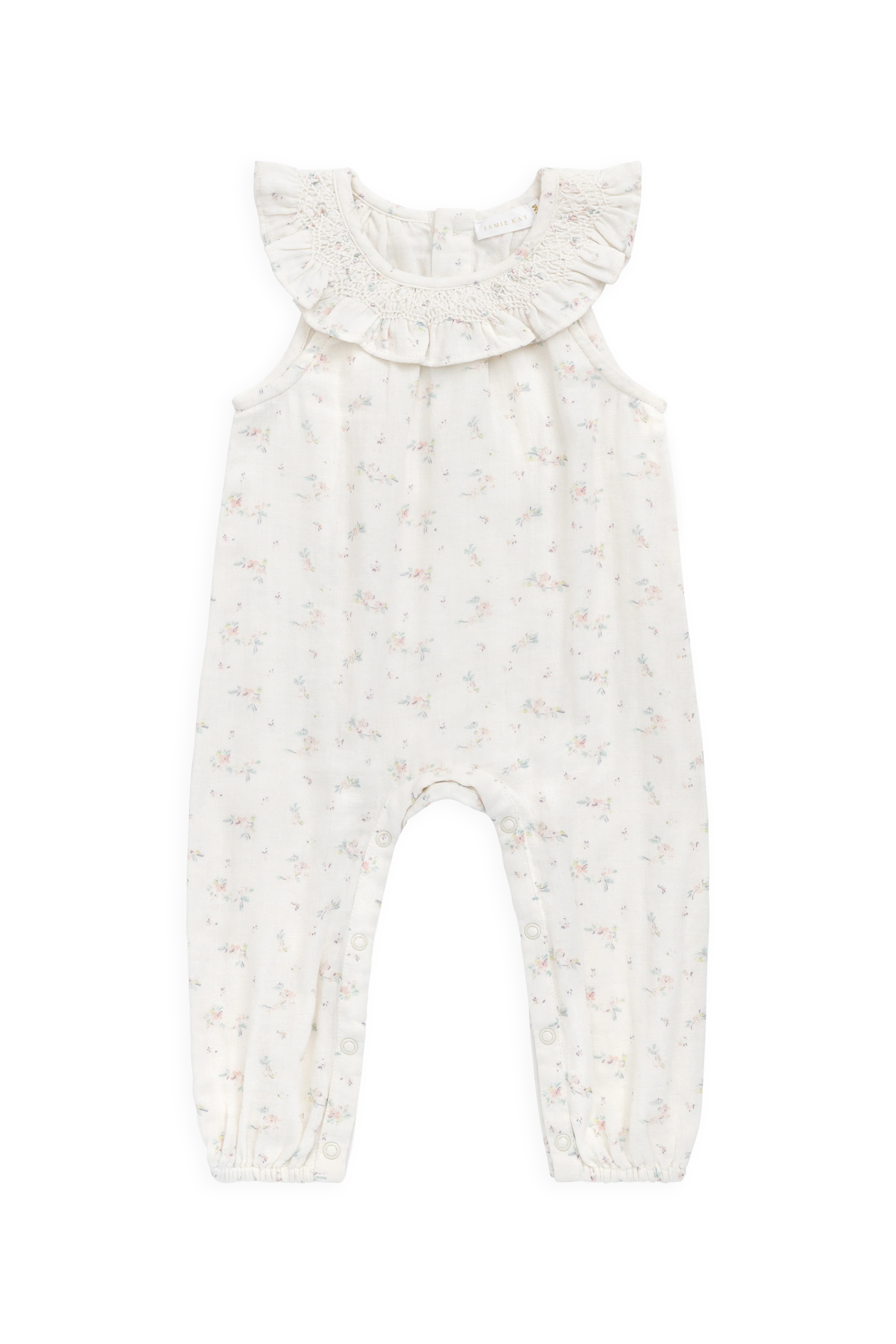 Organic Cotton Muslin Kodi Playsuit - Solange Snow - Image 2