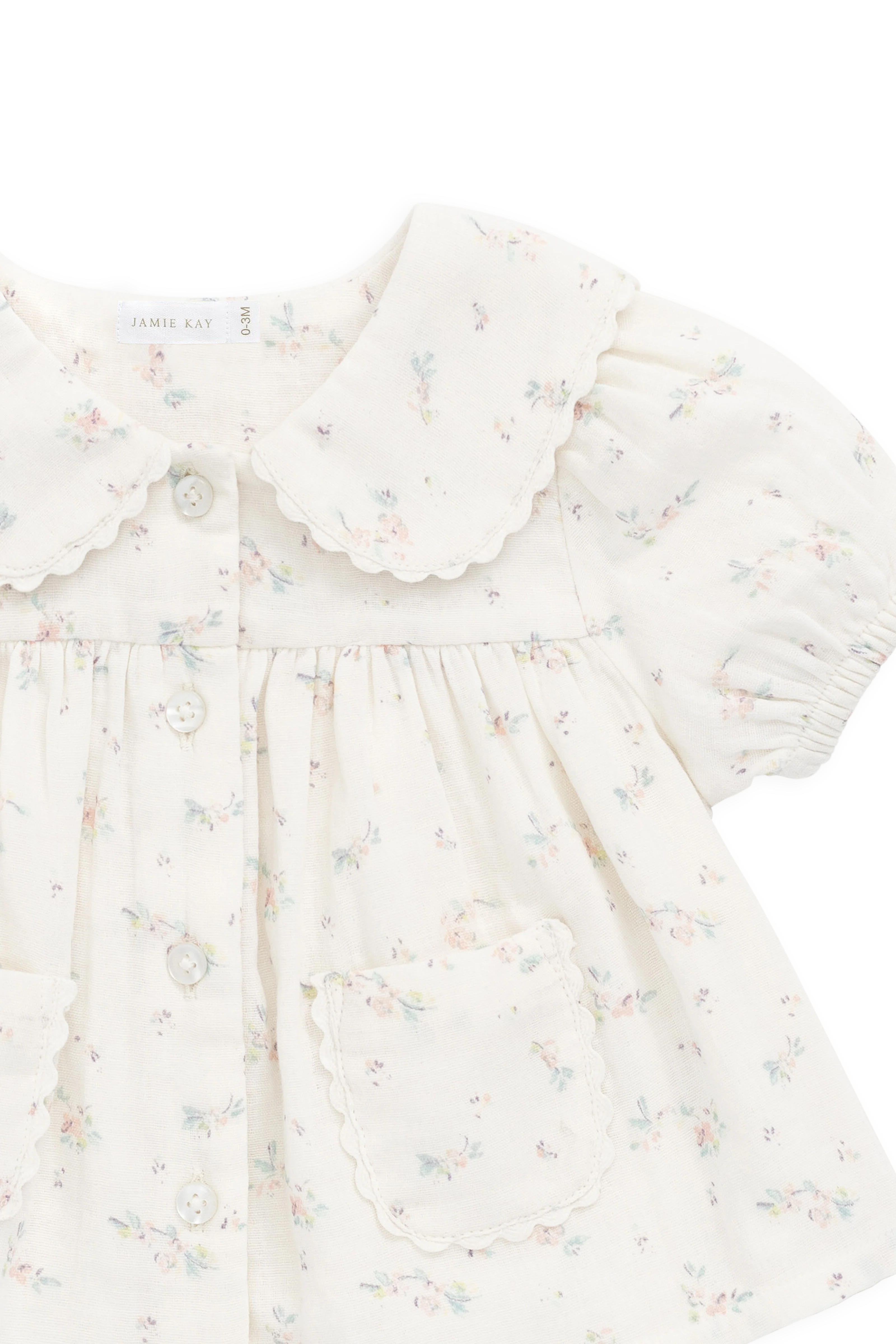 Organic Cotton Muslin Kodi Top - Solange Snow - Image 12