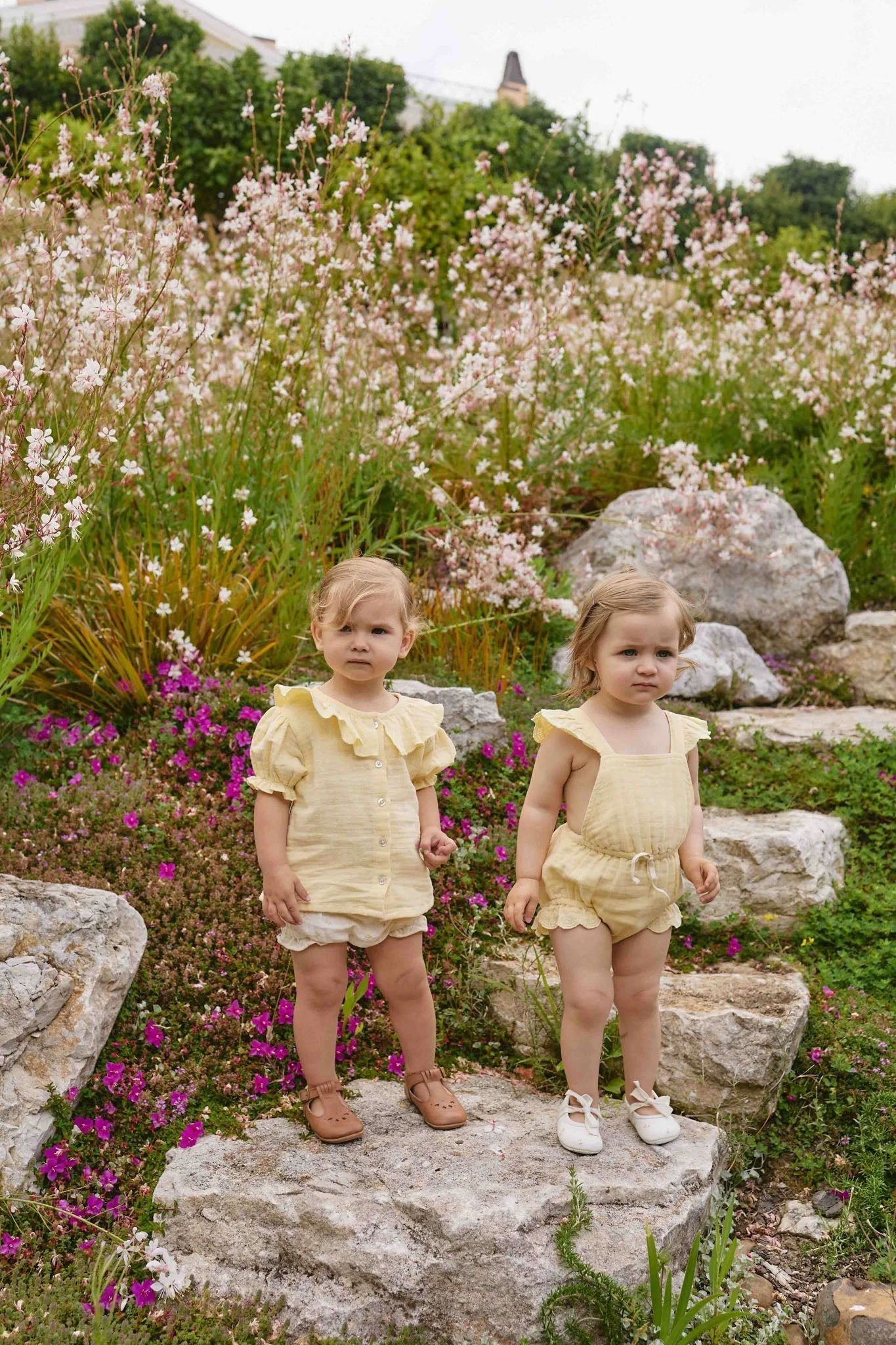 Organic Cotton Muslin Luciana Playsuit - Sunshine - Image 8