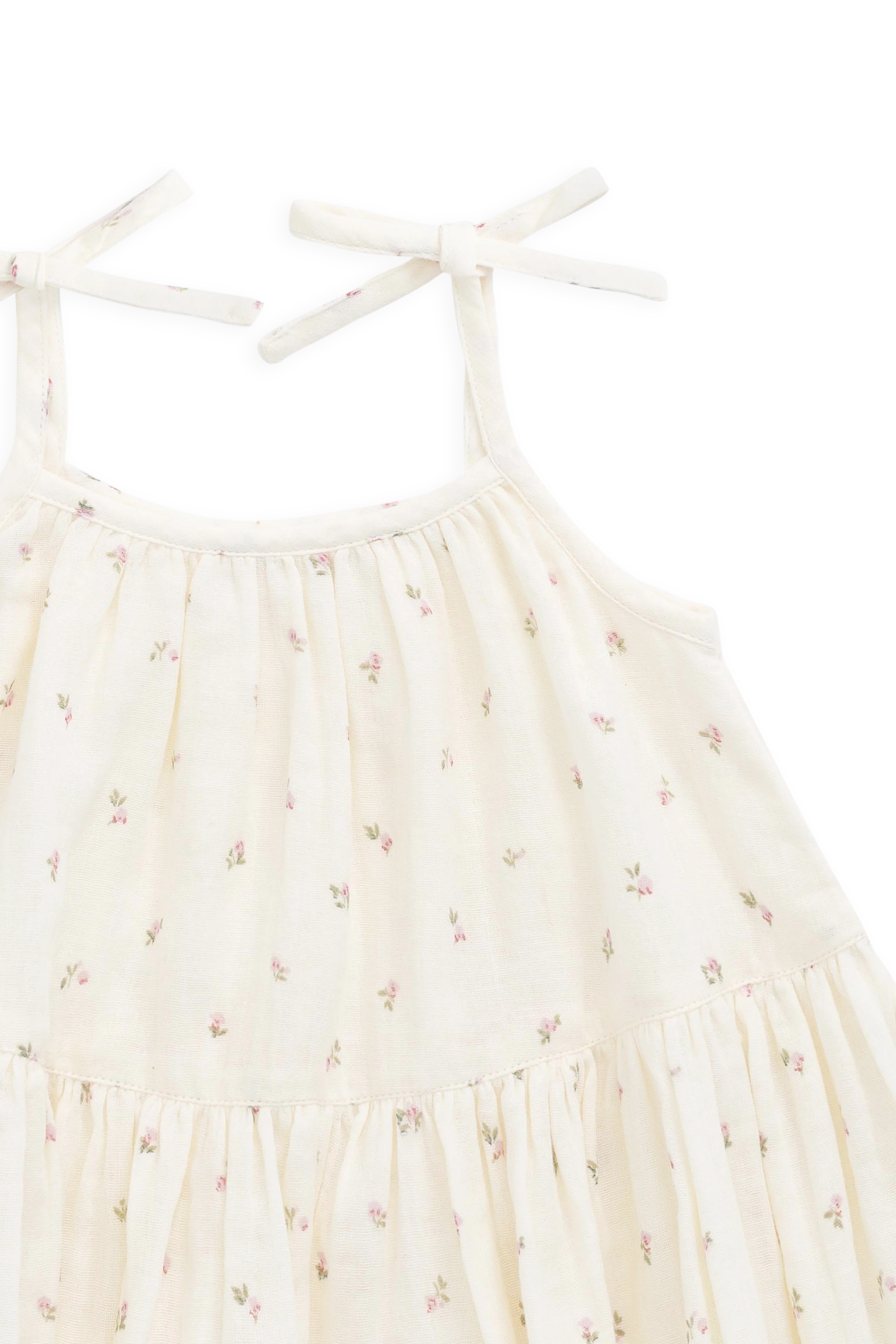 Organic Cotton Muslin Winnie Dress - Willow Rose - Image 8