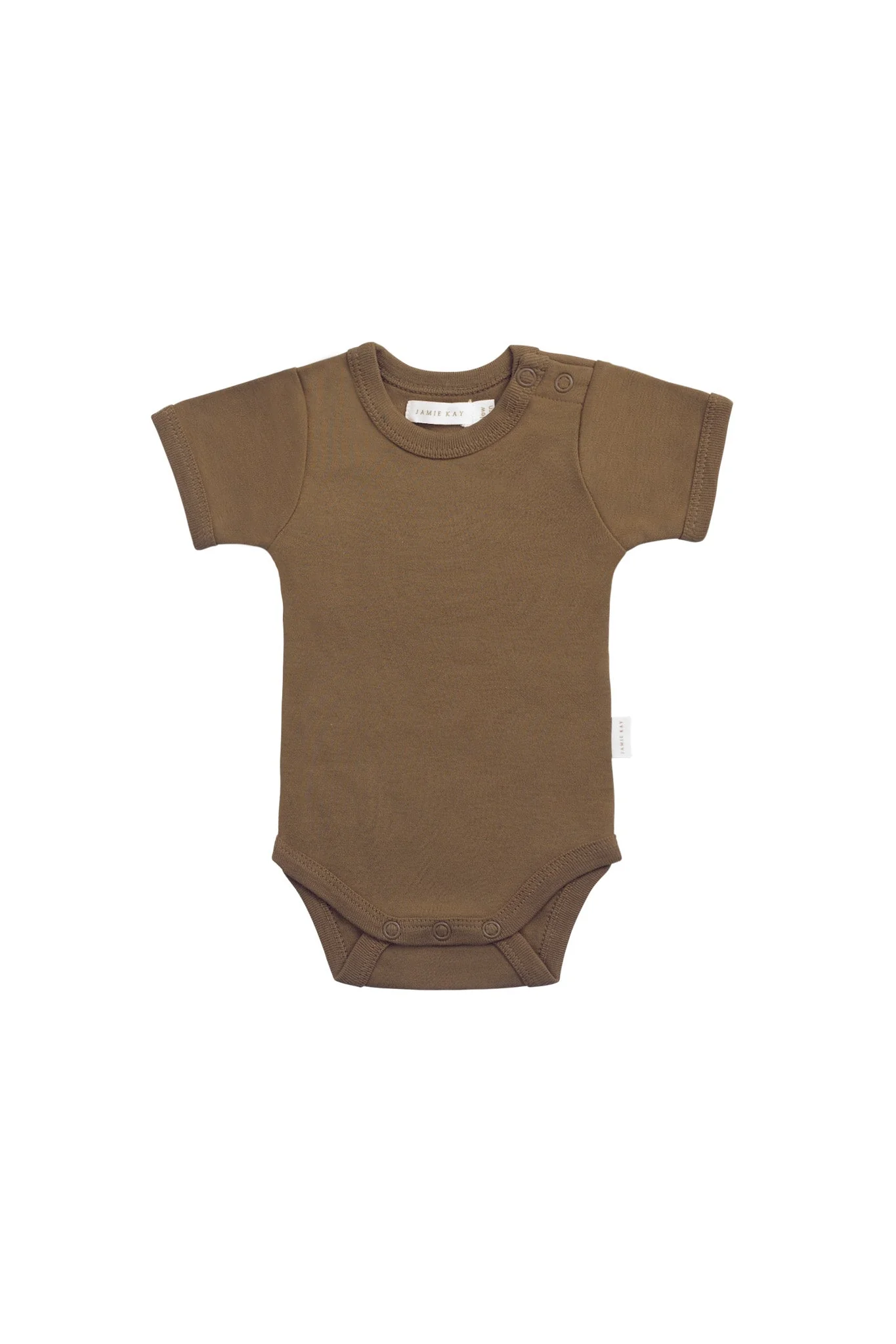 Organic Cotton Olsen Tee Bodysuit - Autumn Bronze