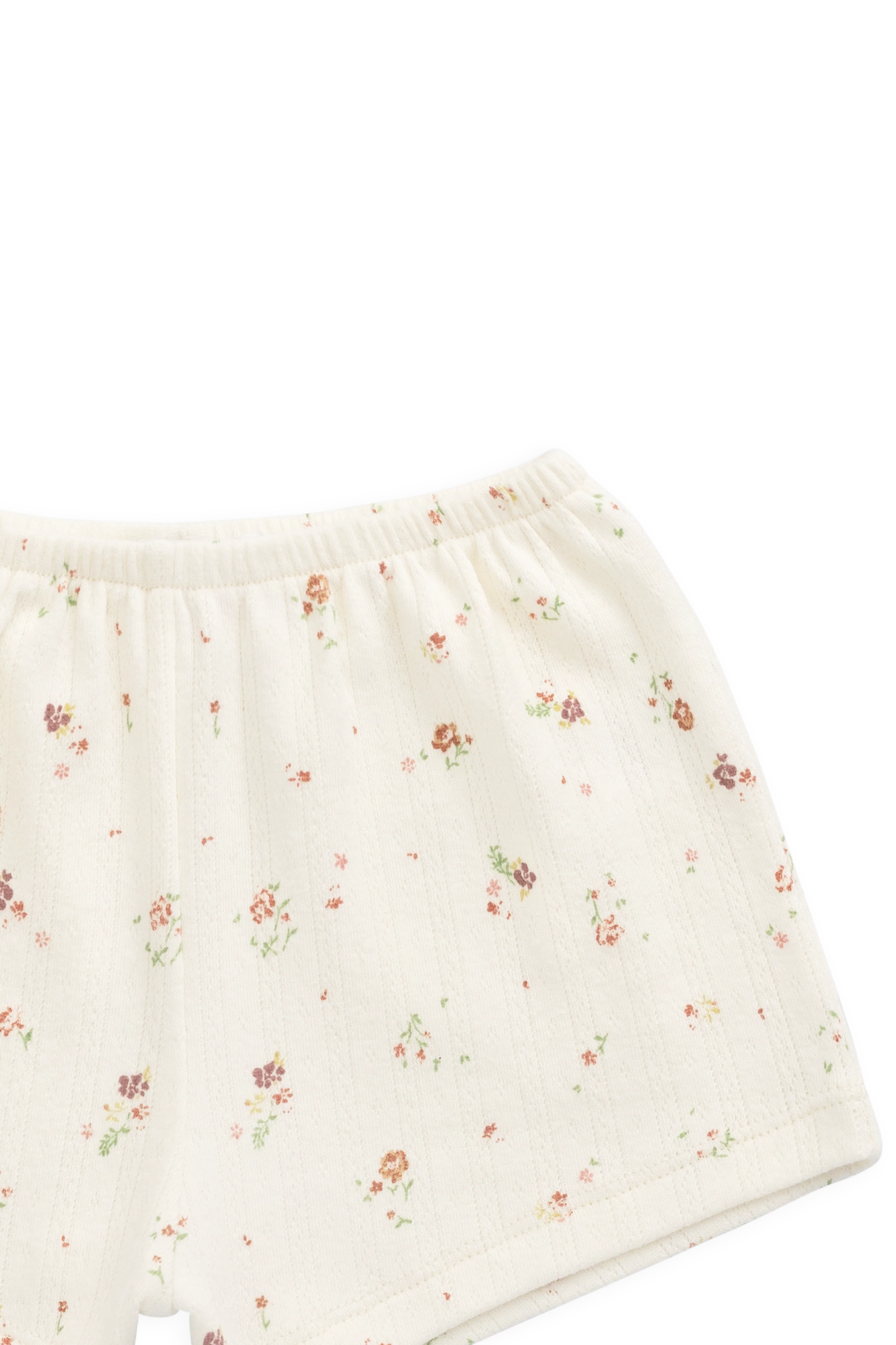 Organic Cotton Pointelle Anais Short - Eloise Egret - Image 8