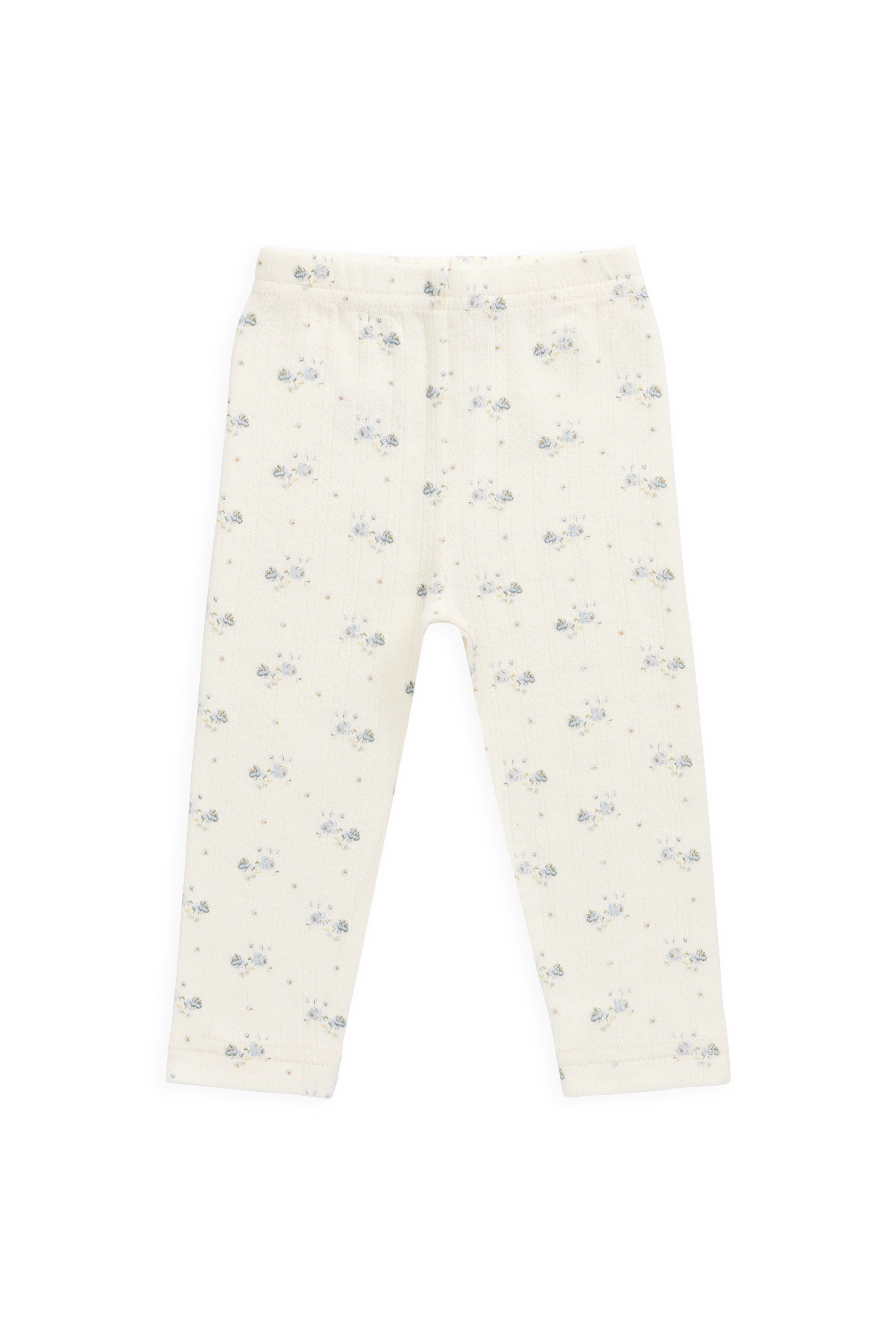 Organic Cotton Pointelle Everyday Legging - Molly Blue - Image 2