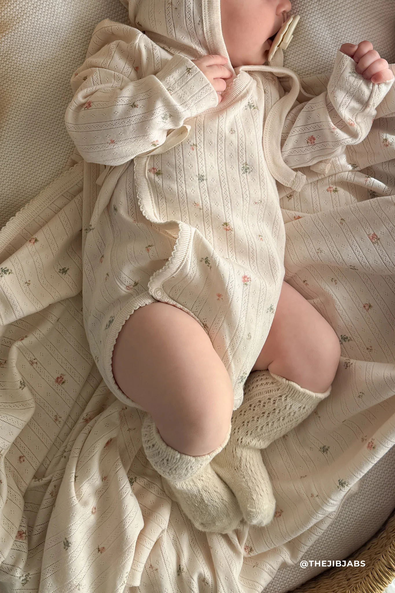 Organic Cotton Pointelle Marina Bodysuit - Sweet Magnolia Simple - Image 4