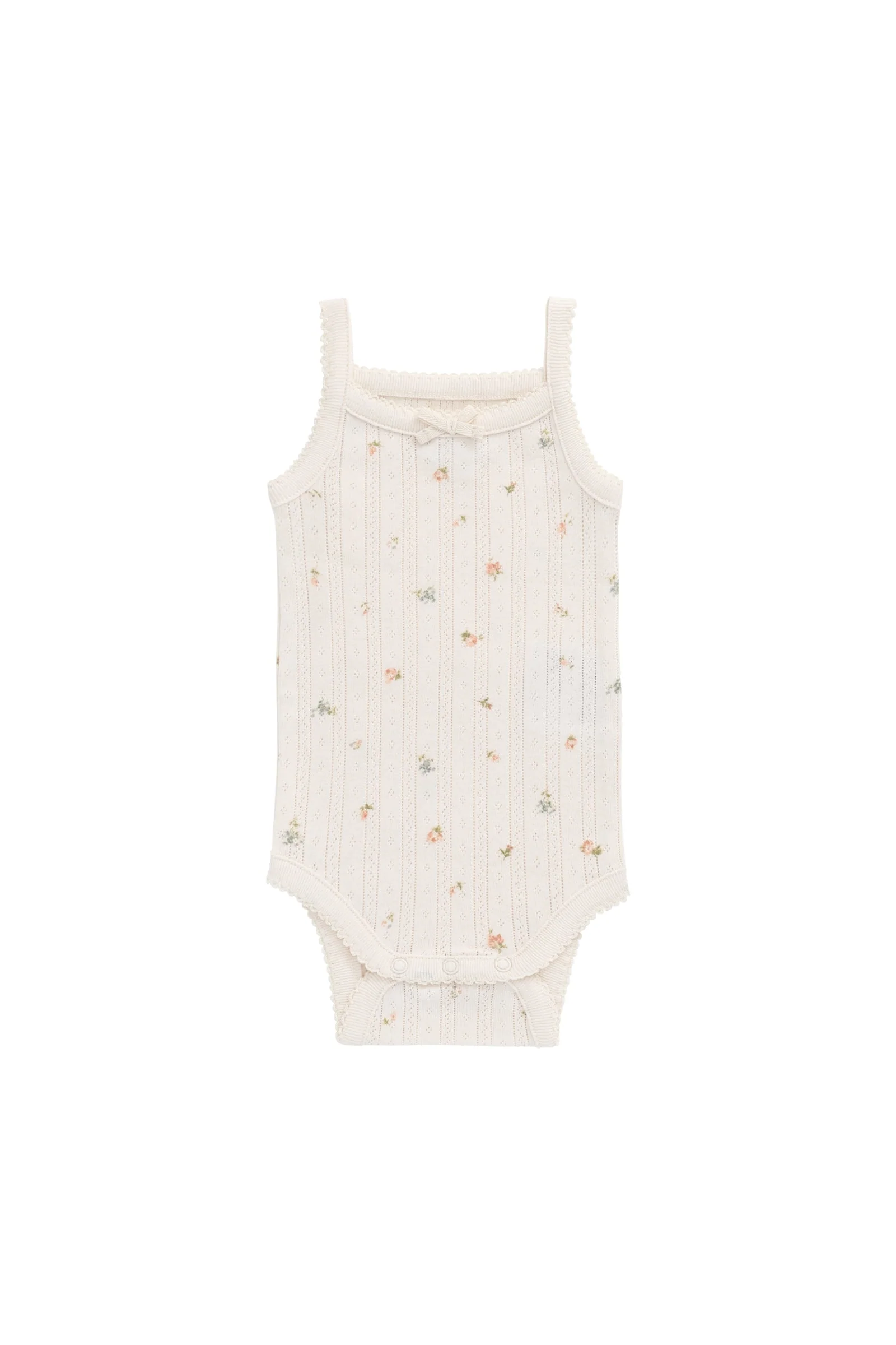 Organic Cotton Pointelle Singletsuit - Sweet Magnolia Simple