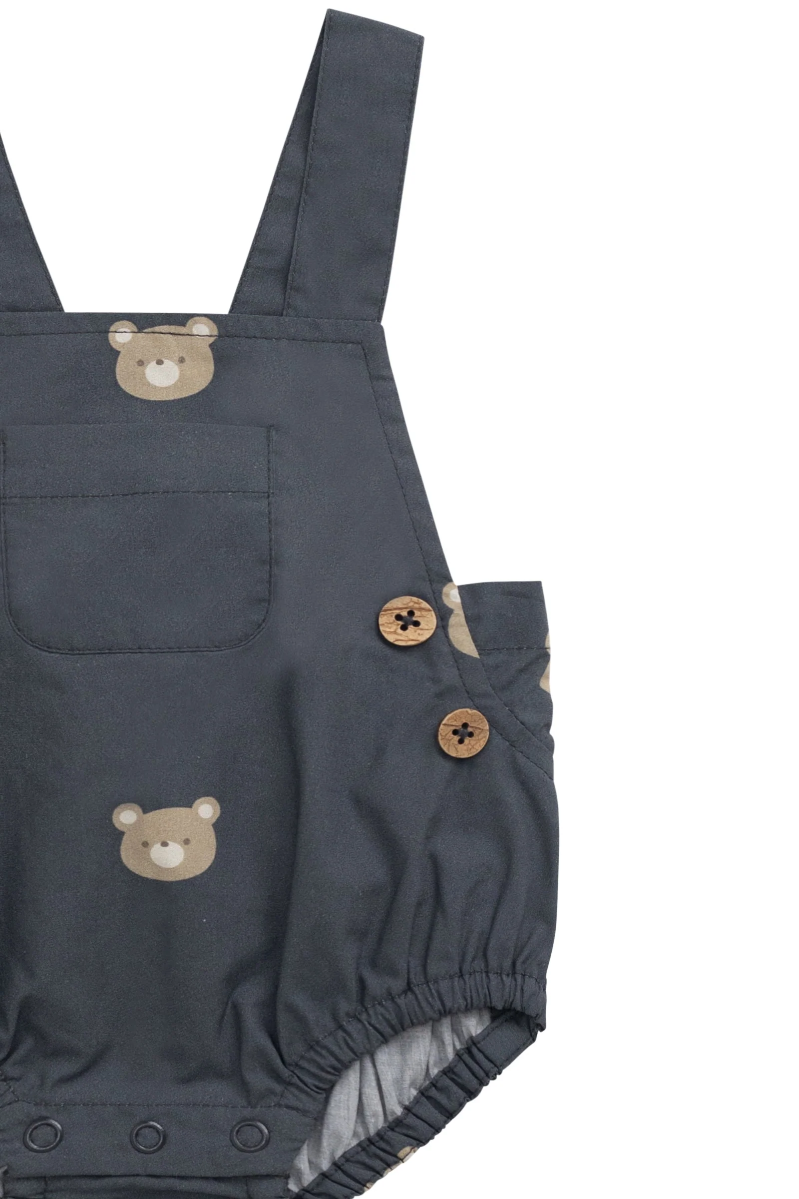 Organic Cotton Robin Playsuit - Bobbie Bears Shadow - Image 8