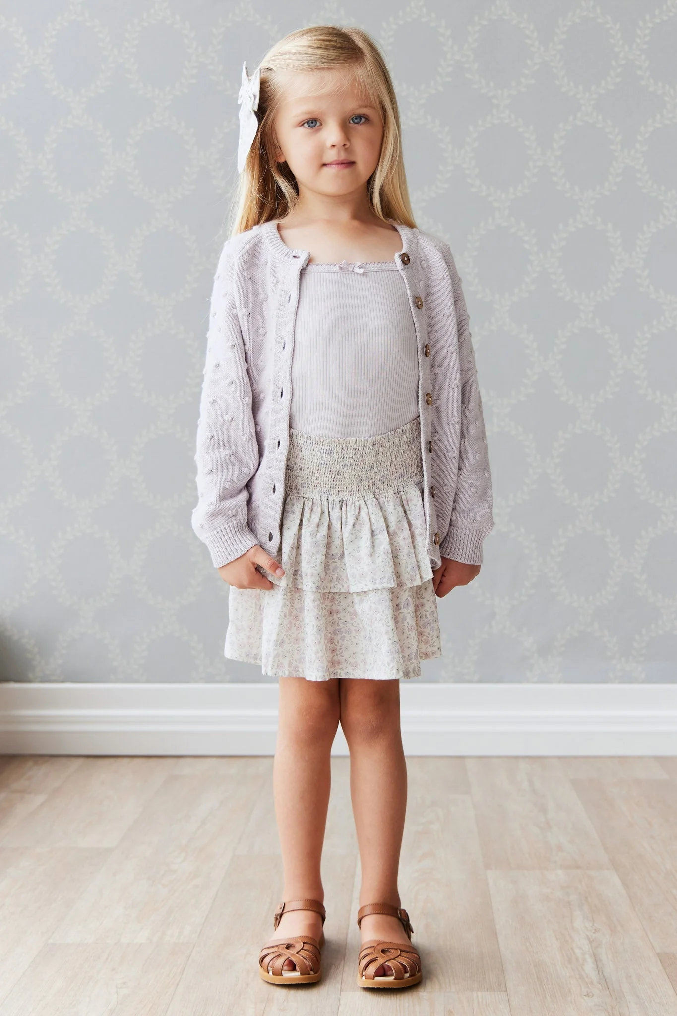 Organic Cotton Samantha Skirt - Fifi Lilac - Image 6