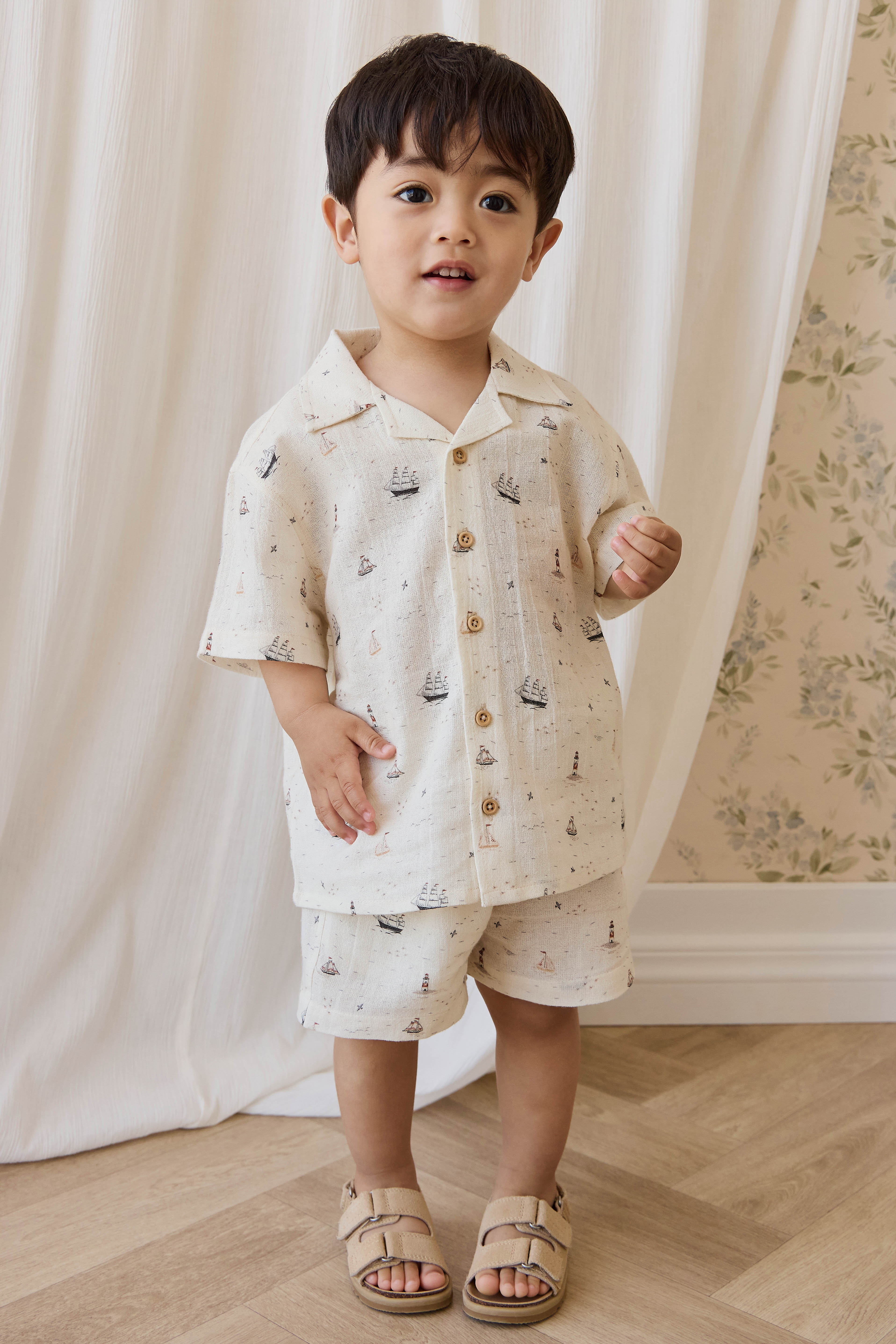 Organic Cotton Silas Shirt-Sailing Day - Image 3