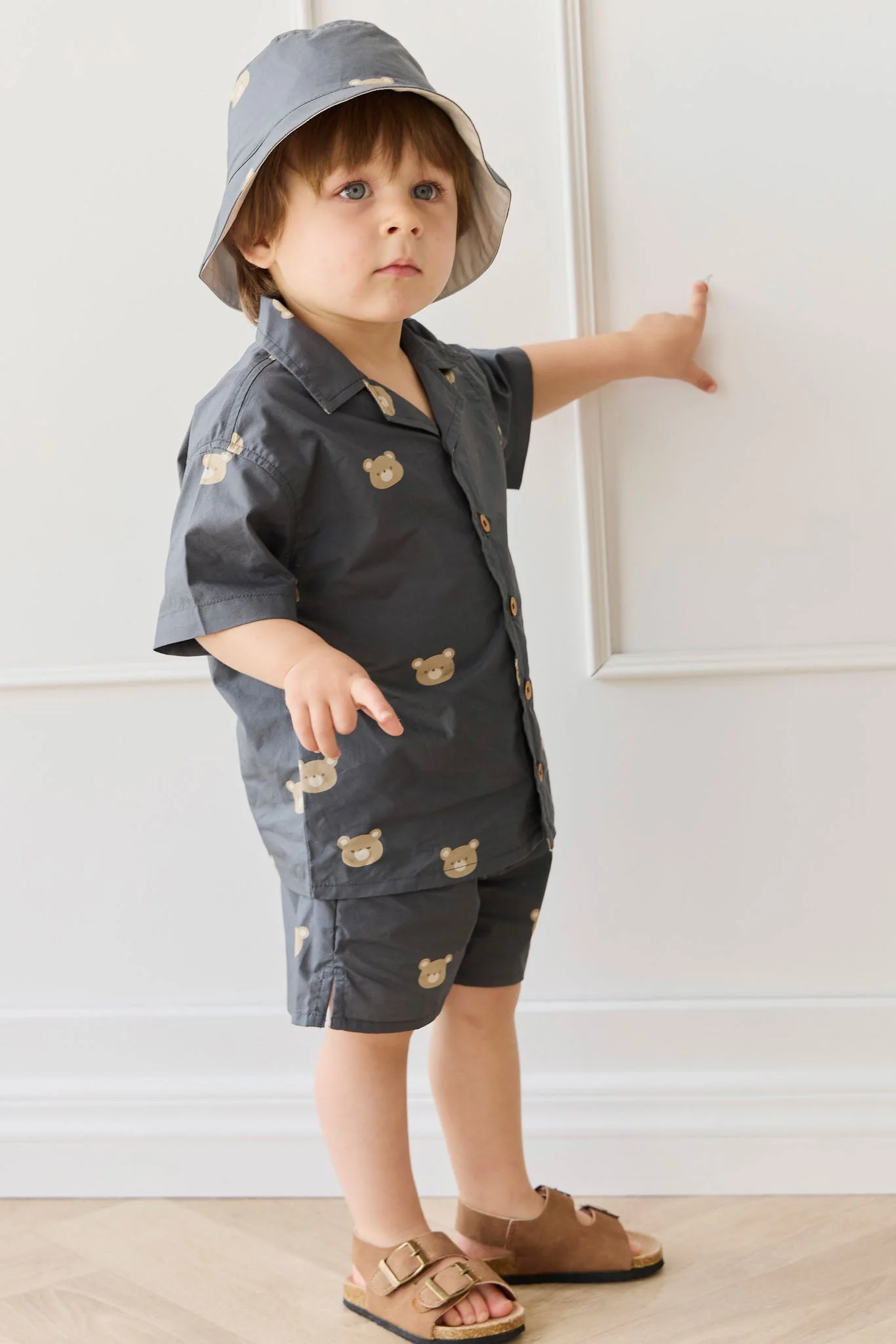 Organic Cotton Silas Short - Bobby Bears Shadow - Image 2