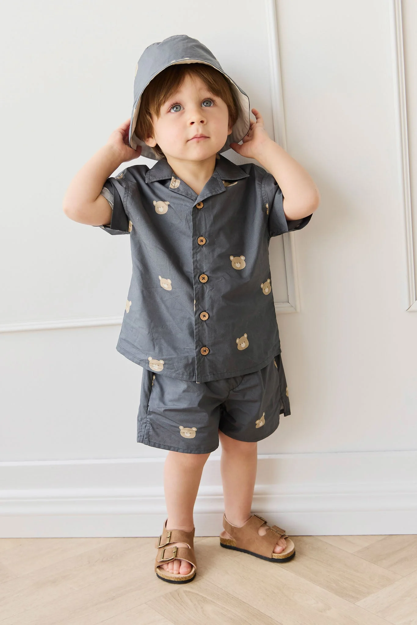 Organic Cotton Silas Short - Bobby Bears Shadow - Image 3
