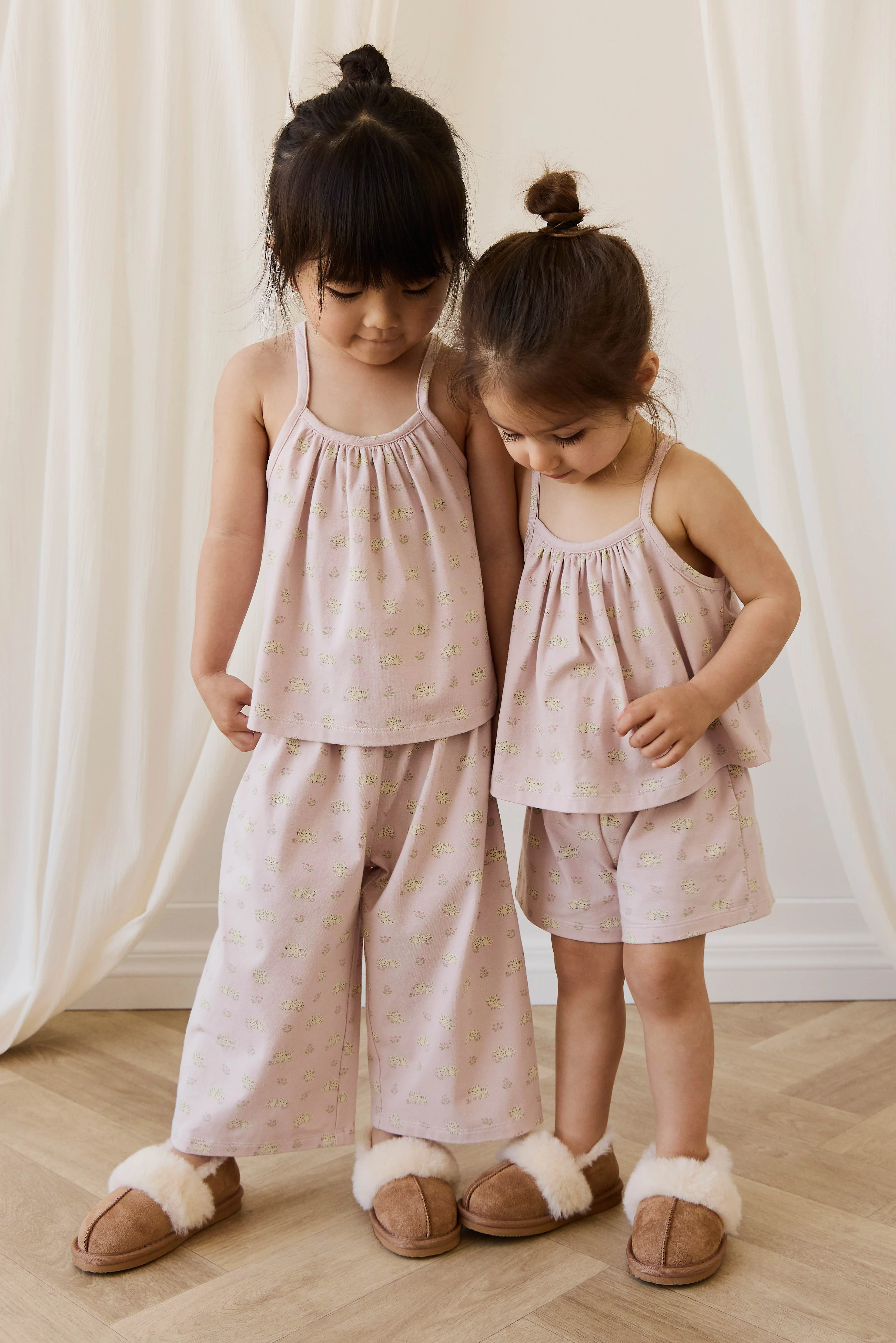 Organic Cotton Viola Pyjama Set - Moon Floral Mauve - Image 5