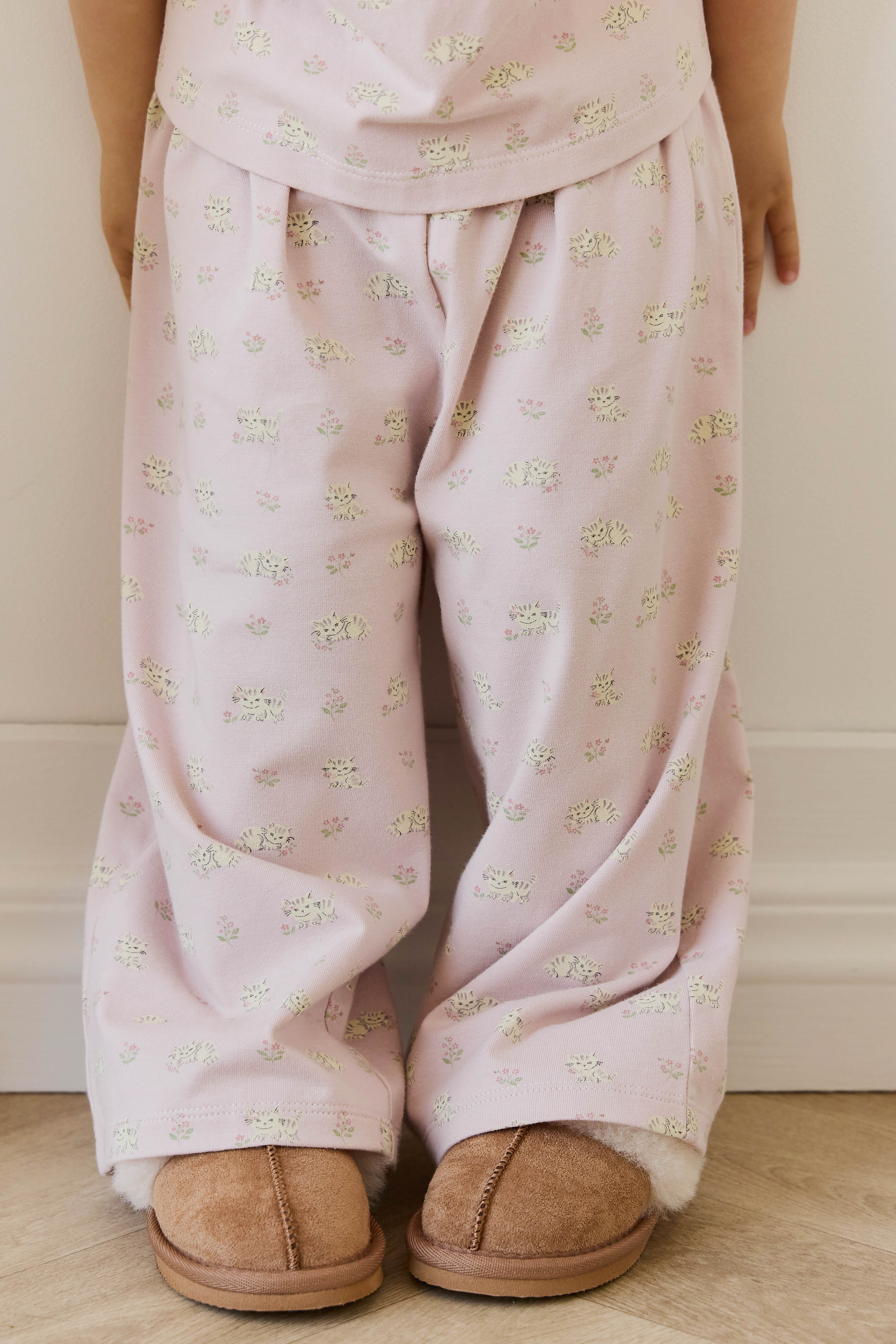 Organic Cotton Viola Pyjama Set - Moon Floral Mauve - Image 8