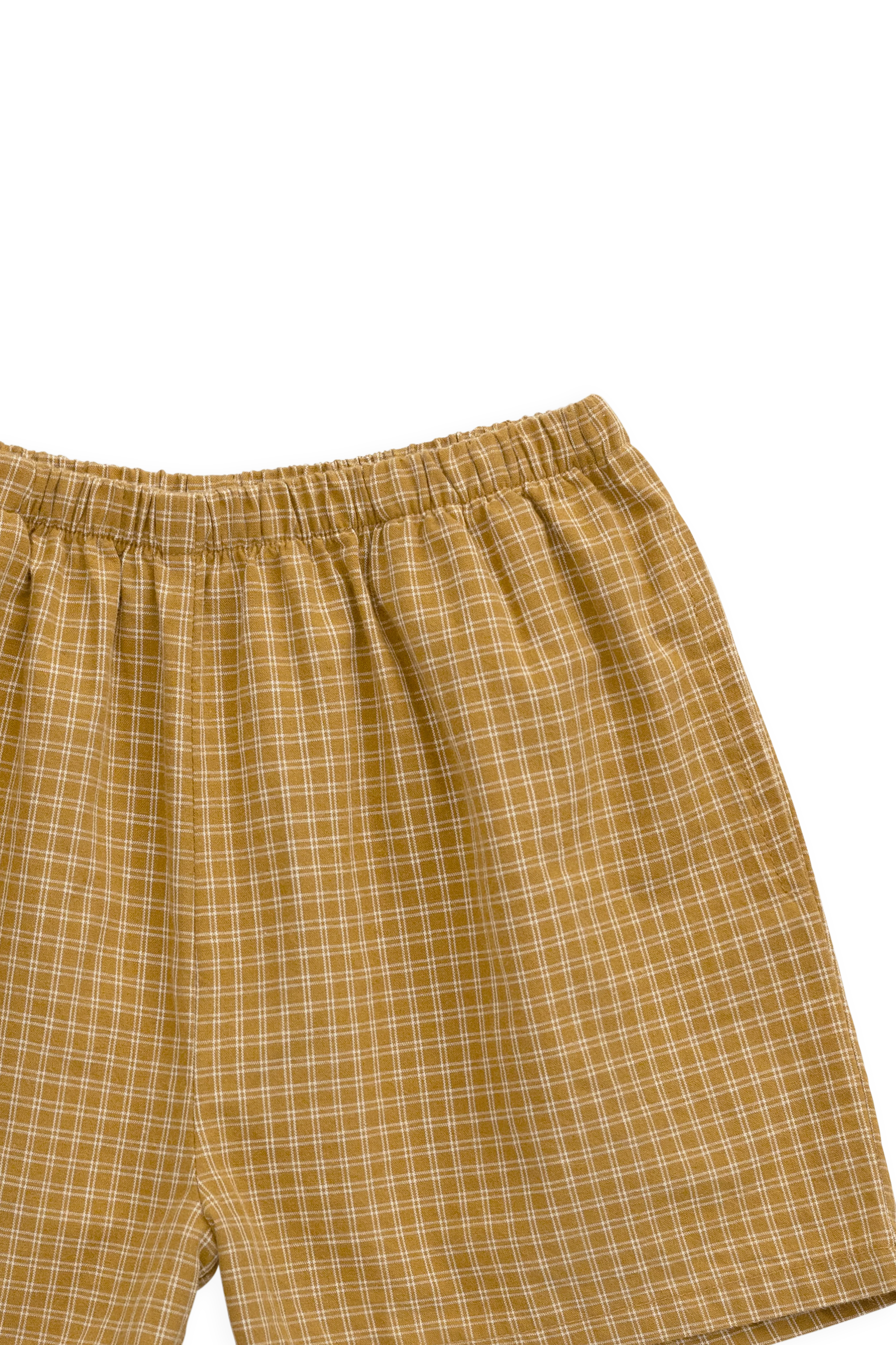 Organic Cotton Wilder Short - Windowpane Check Buckwheat - Image 7