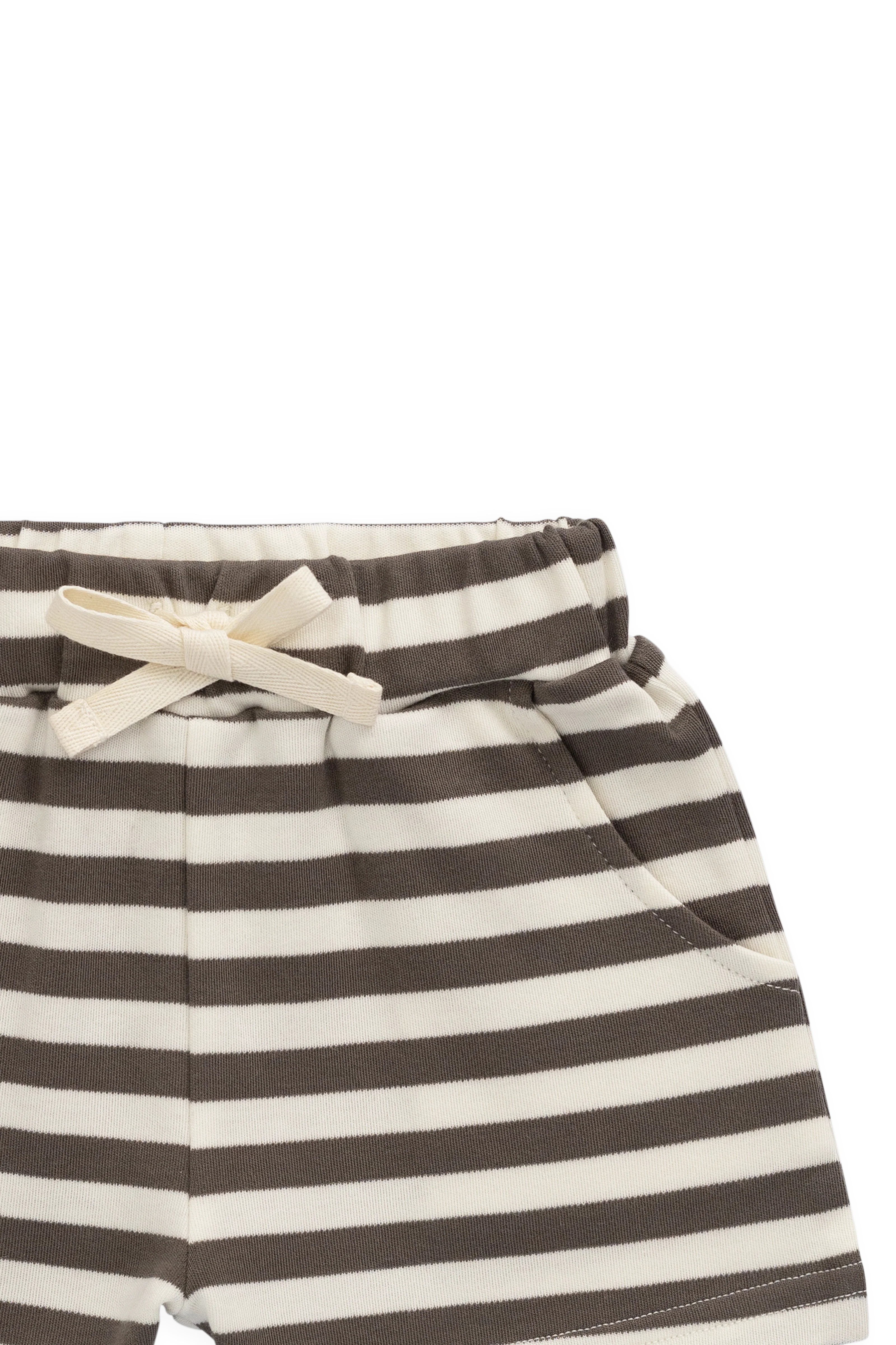 Pima Cotton Wesley Short - Essential Stripe Raku/Cloud - Image 2