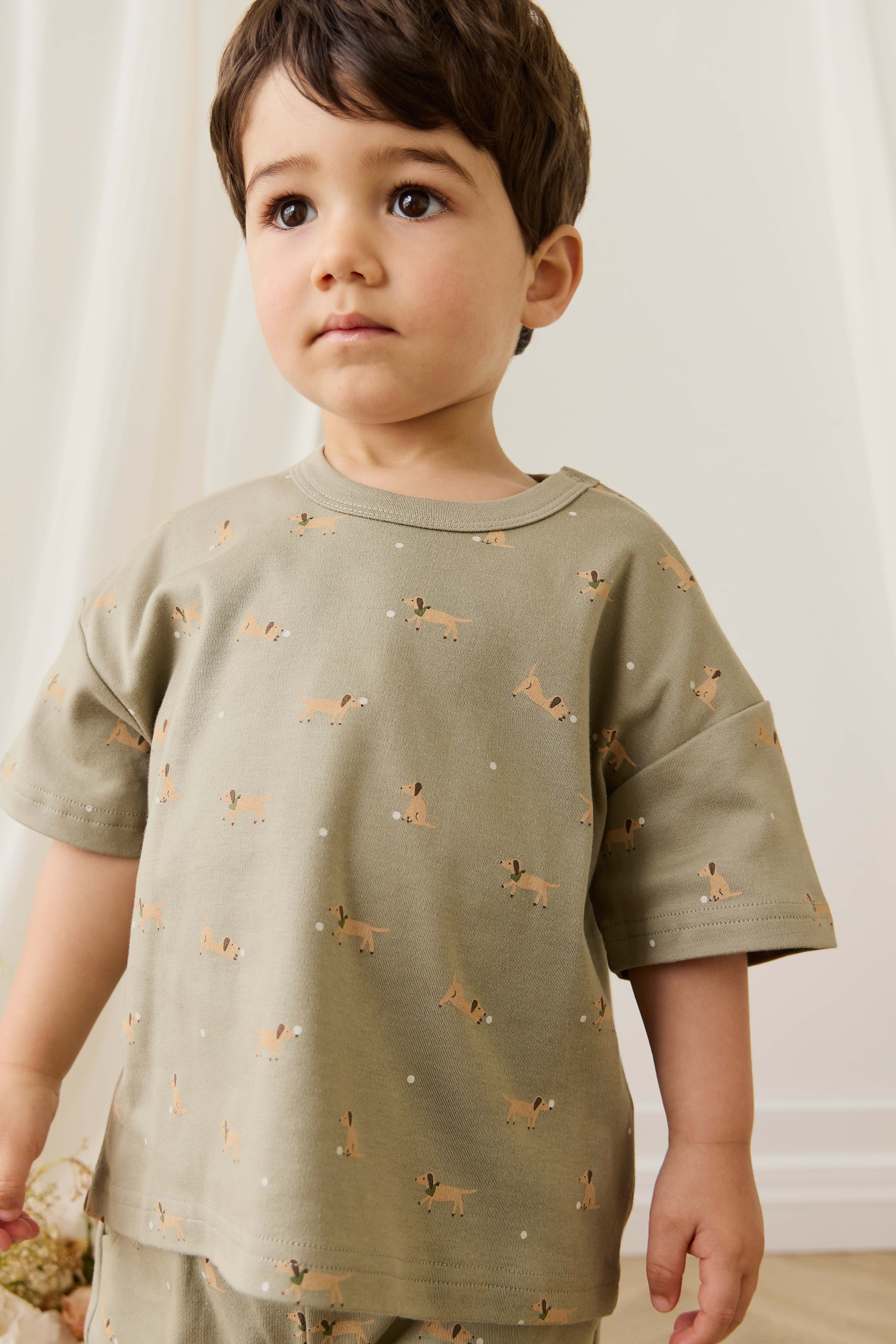 Pima Cotton Wesley Tee - Play Ball Vert