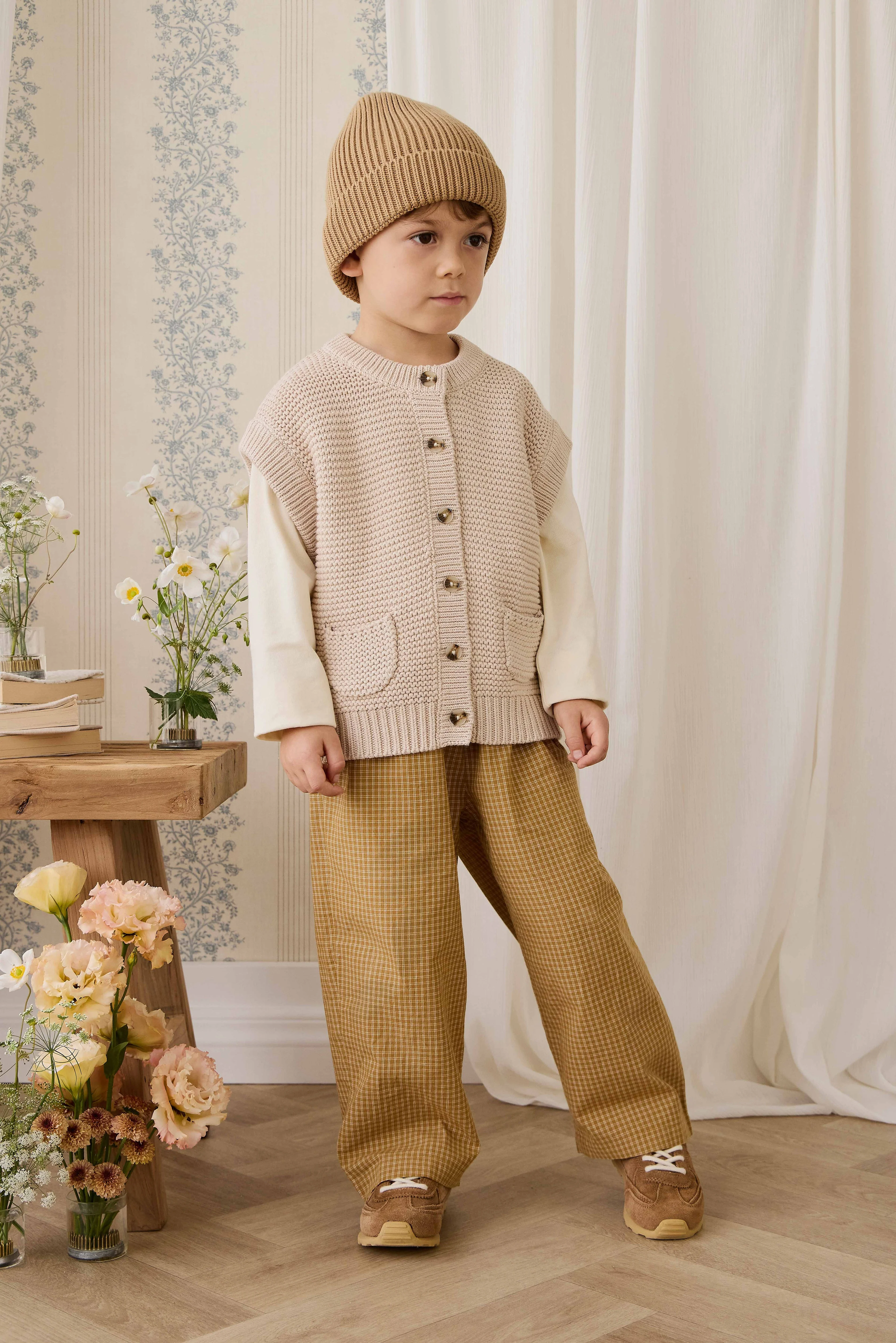 Rome Knit Vest - Oat Marle - Image 5