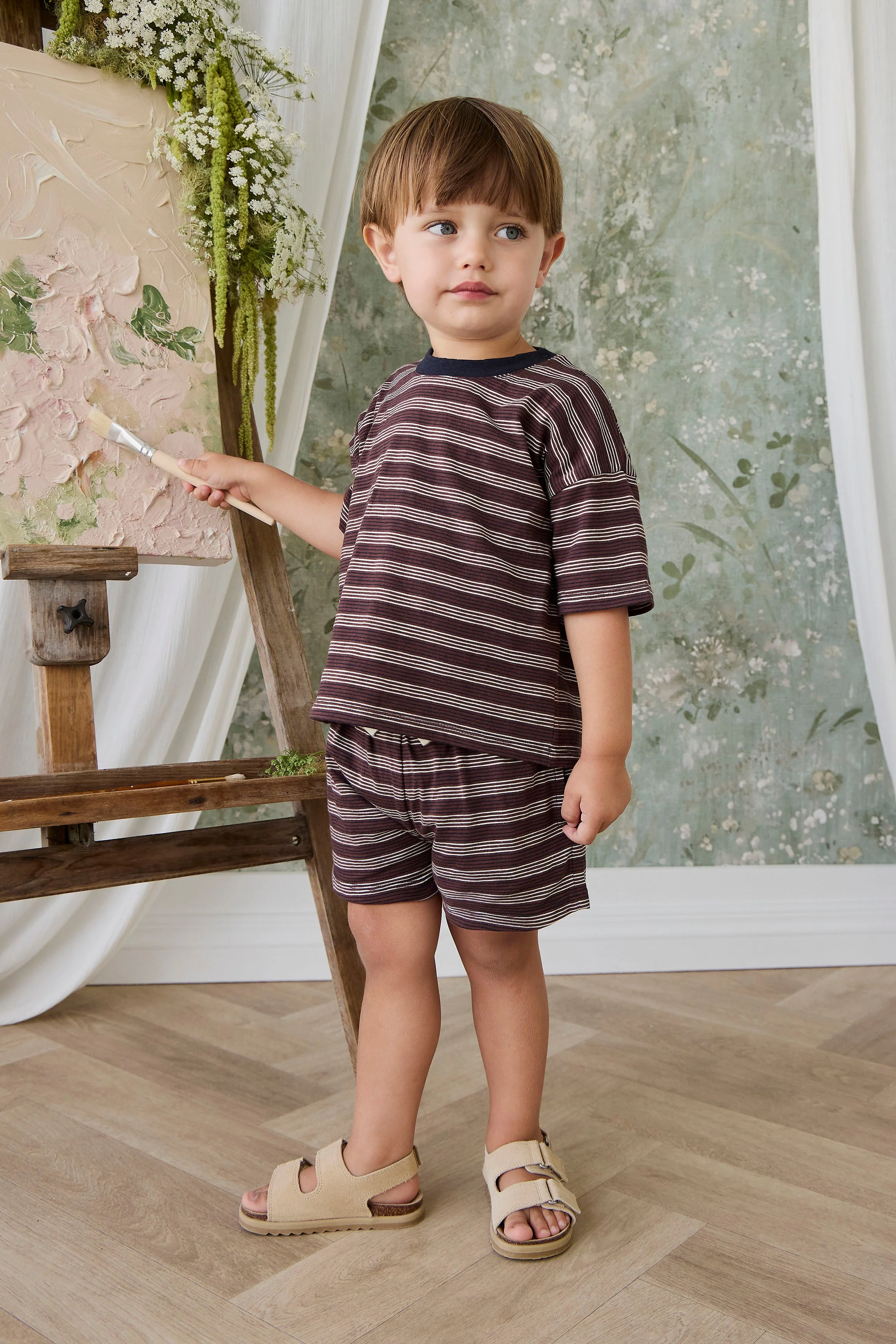 Slub Cotton Iver Tee - Regal Stripe - Image 3
