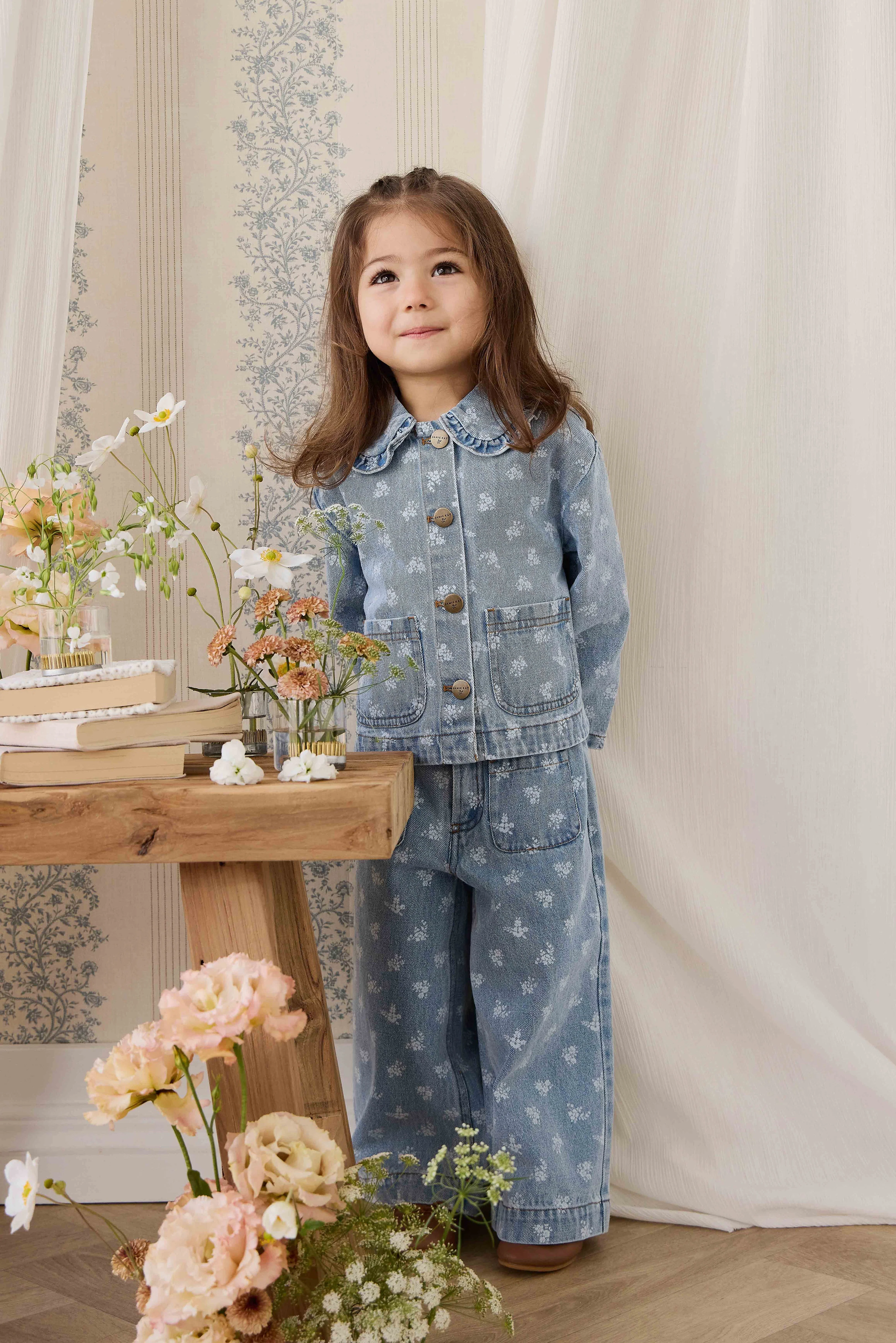 Theodora Pant - Tully Floral Denim - Image 5