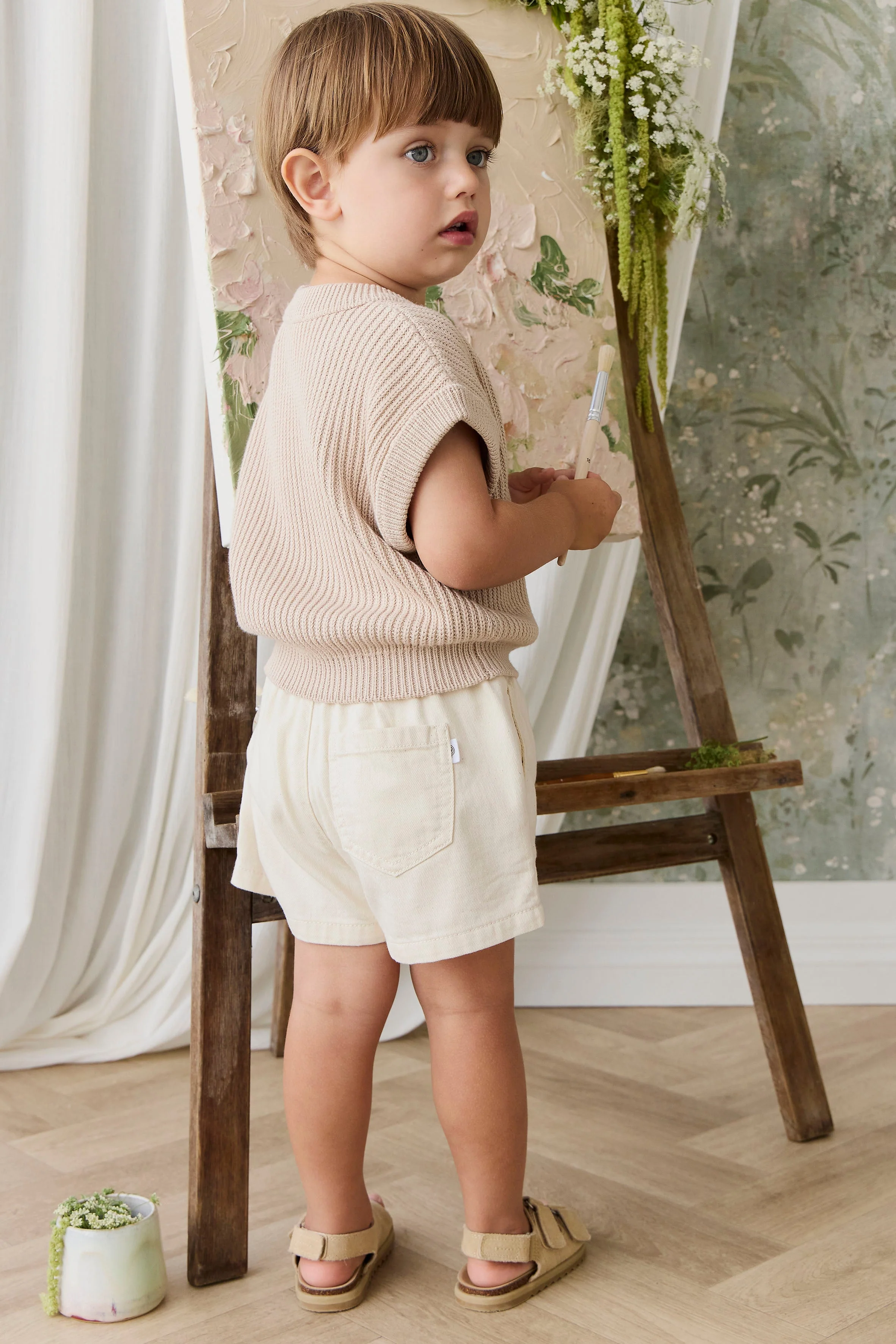 Virgil Knit Vest - Sand - Image 12