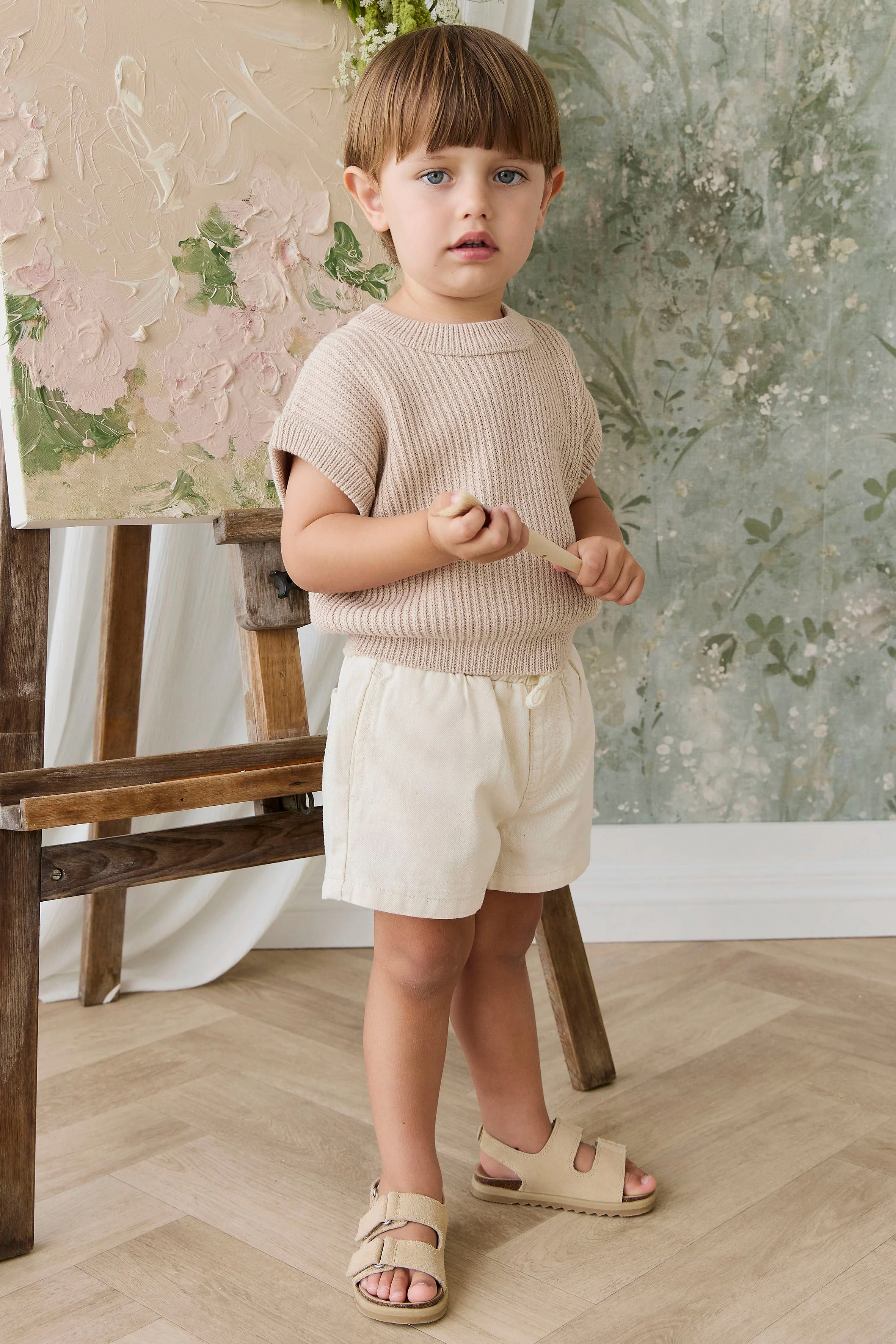Virgil Knit Vest - Sand - Image 13