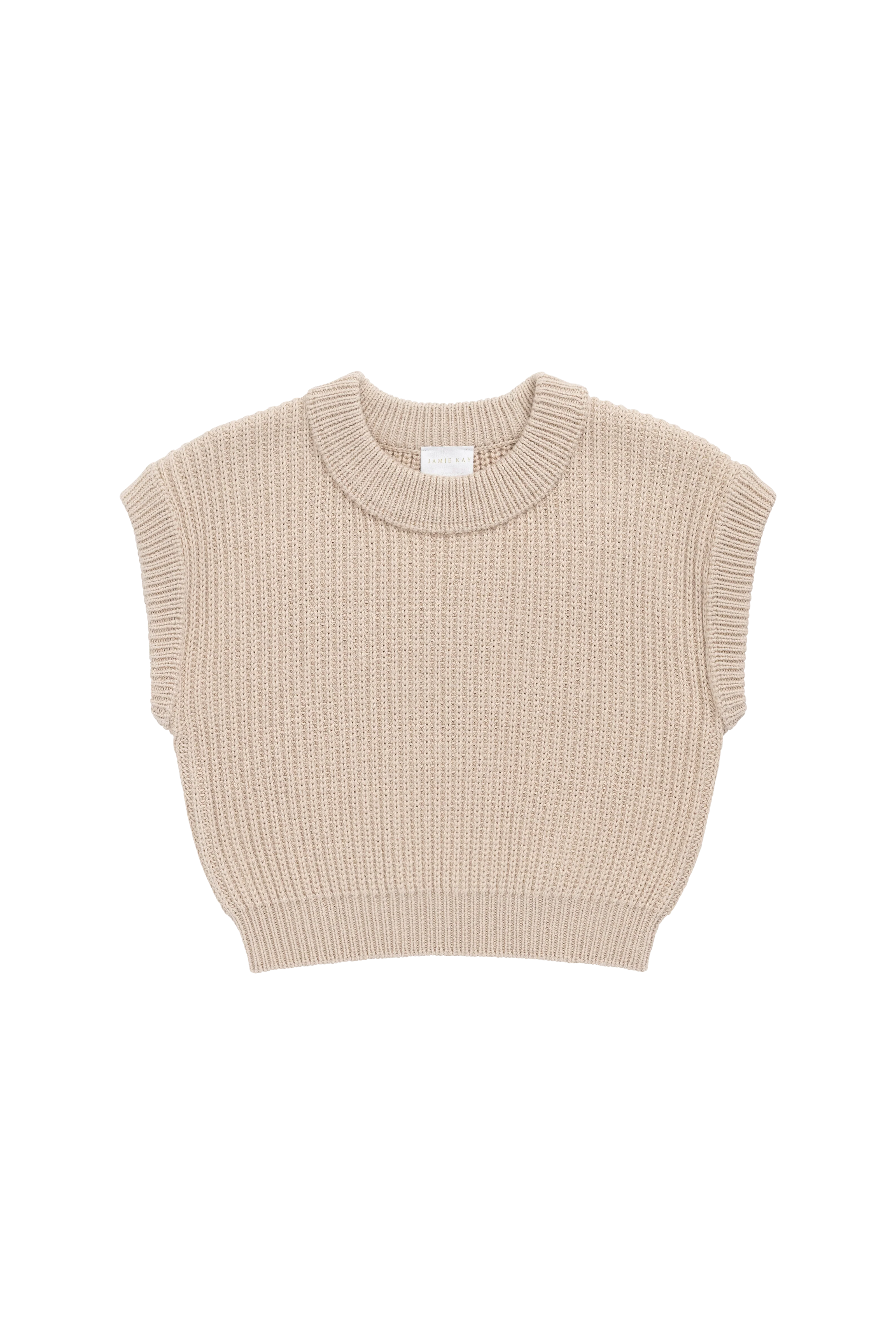 Virgil Knit Vest - Sand - Image 2