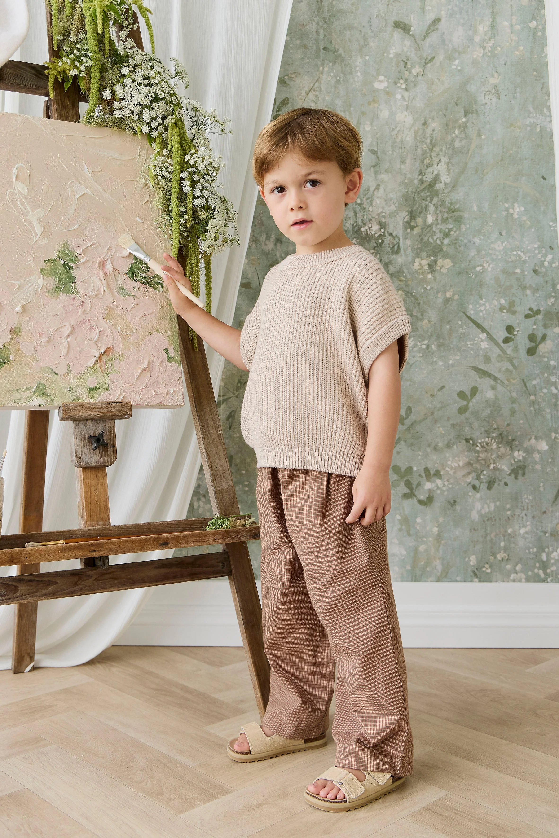 Virgil Knit Vest - Sand - Image 8